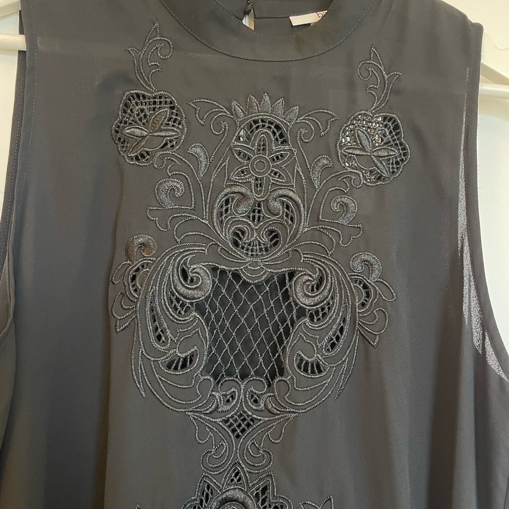 Bar III High Low Black Tunic - Picture 5 of 10